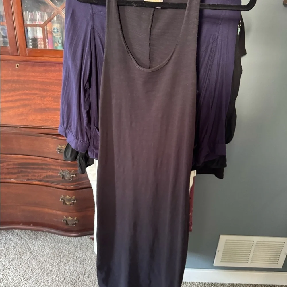 Nation LTD Black Tank Dress Raw hem Size Xs - Picture 2 of 7